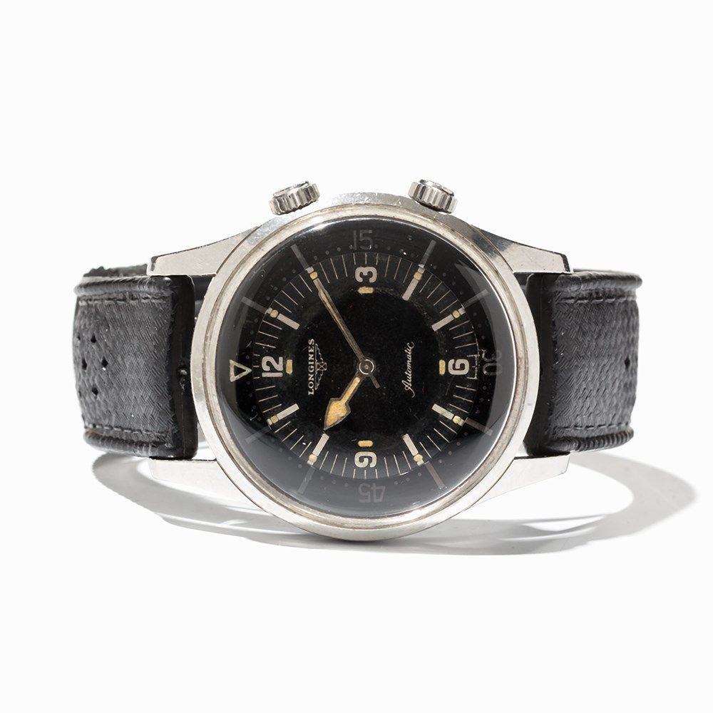 Longines Legend Diver Diver’s Watch, Ref. 7042-1, Around 1955  Longines Legend Diver diver’s - Image 9 of 9