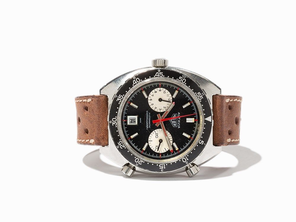 Heuer Autavia Chronograph, Ref. 1163, Switzerland, Around 1970  Heuer Autavia chronograph, ref. 1163