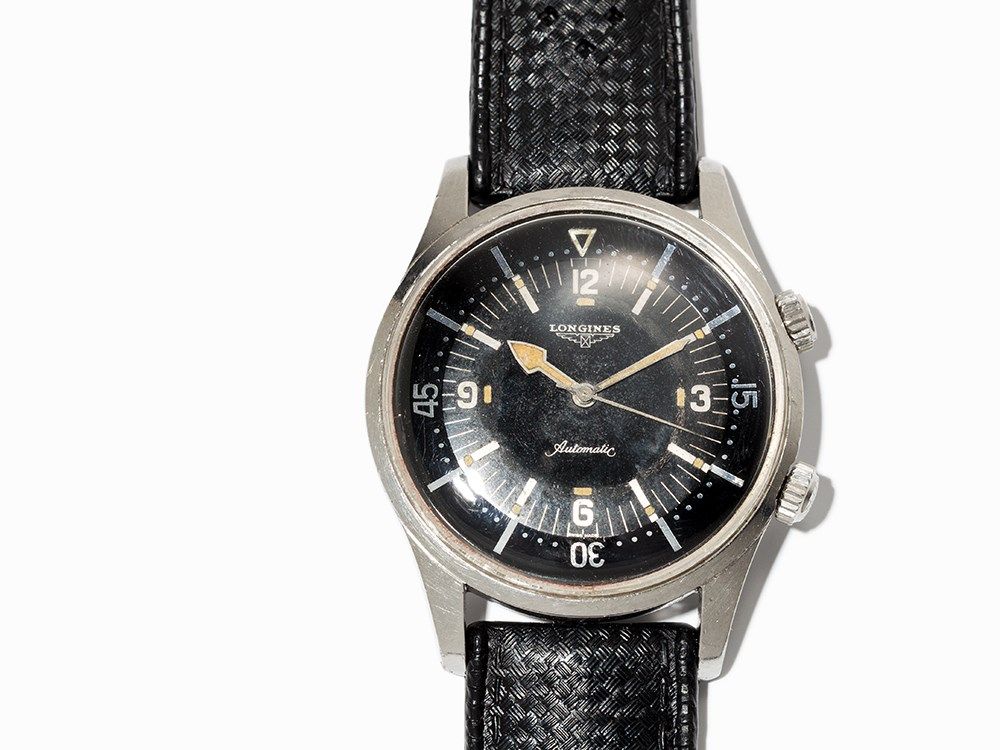 Longines Legend Diver Diver’s Watch, Ref. 7042-1, Around 1955  Longines Legend Diver diver’s - Image 2 of 9