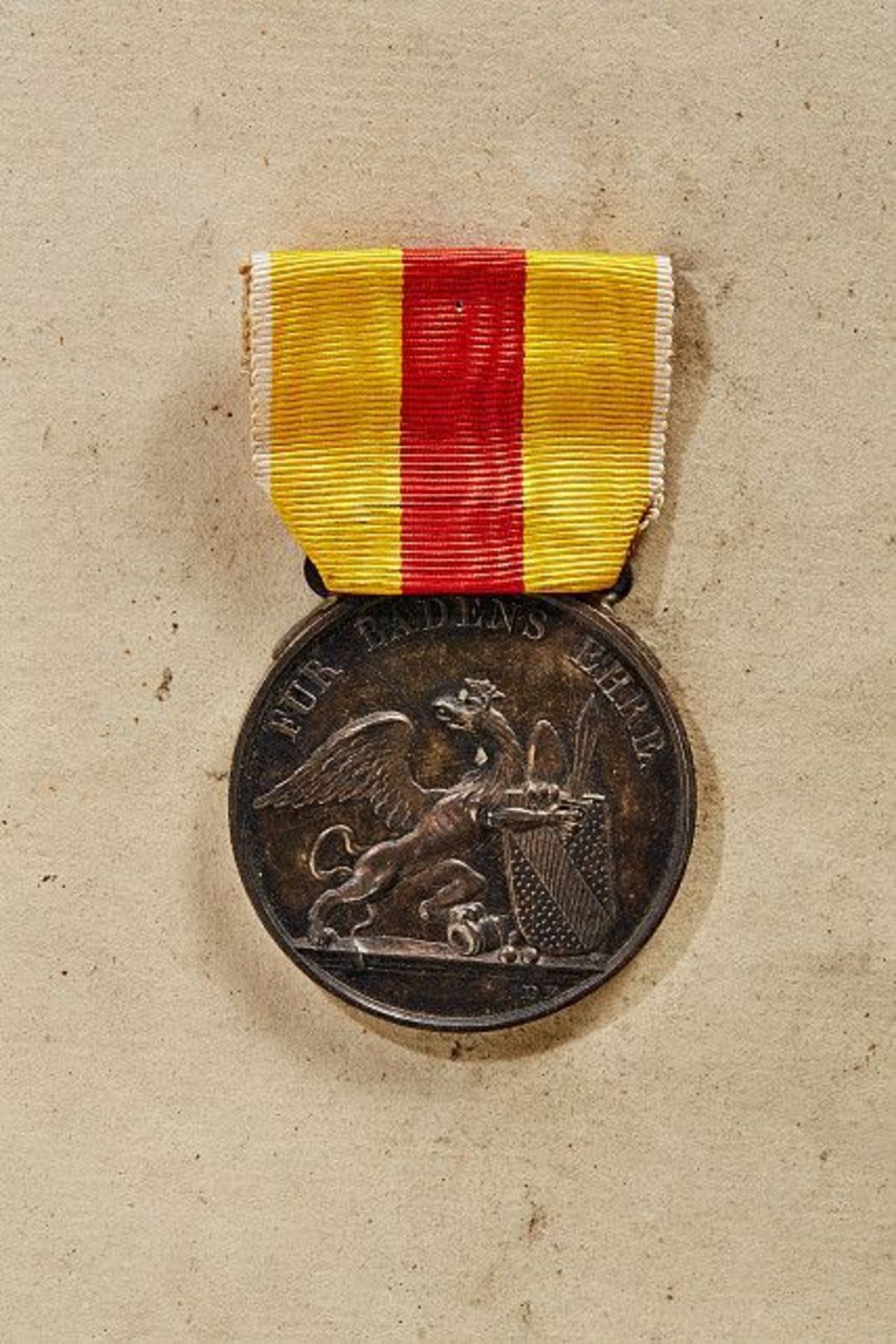 GROSSHERZOGTUM BADEN - MILITÄR-KARL-FRIEDRICHS-ORDEN : Silberne Medaille des MKFO, 5. Modell