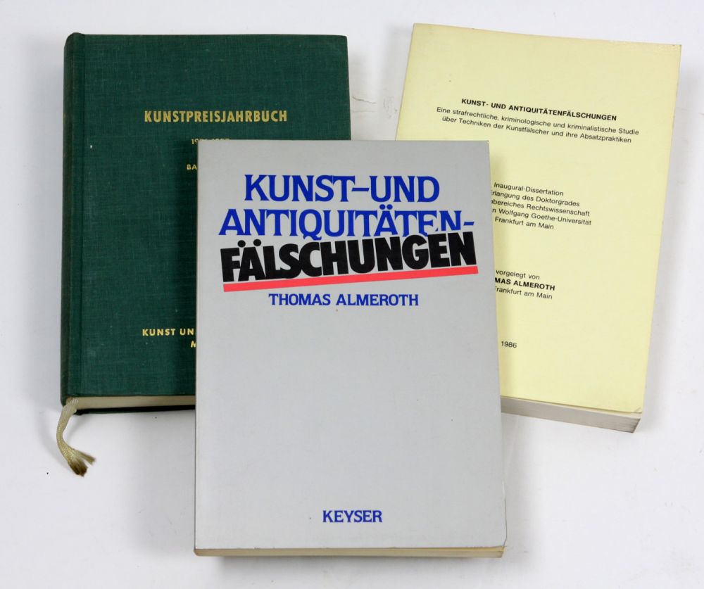 Kunst- u. Antiquitäten Fälschungen u.a.  2 Bücher über *Kunst- und Antiquitätenfälschungen* v.