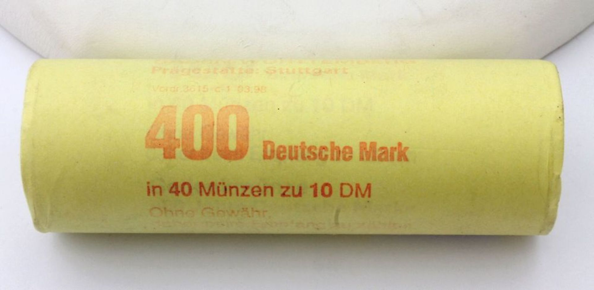 10 DM Rolle originalverpackt "50 Jahre dt. Münze"  40 Münzen á 10 DM, noch originalverpackt und