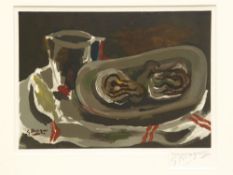 Braque, Georges (1882-1963) - ''Nature morte aux Huitres'', woodcut from the portfolio ''Estampes-