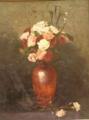 Wilberg, Christian (1839-1882) - Prächtiges Blumenstilleben in Vase, Öl/Lwd.,li.unten singiert,ca.