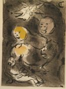 Chagall, Marc 1887-1985 - Colour lithograph, approximately 35.5 x26cm, framed under glass