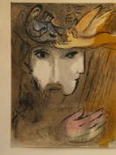 Chagall, Marc 1887-1985 - Colour lithograph, approximately 35.5 x26cm, framed under glass