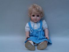 Doll ''Wernicke Germany 42'' socket head unstable, clothed. H. ca.41cm    Starting price: 20