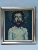 Unknown mid 20th century. - Study on a Pieta, oil / masonite, signed and dated 09/06/51, approx