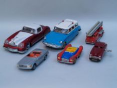 Mixed Lot Metall Toys Cars - 6 pcs, various models and states, 1x Schuco Patent Varianto Limo