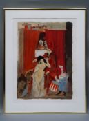 Bachmann, Otto (1915 Luzern - 1996 Ascona) - Circus, color lithograph, signed and num.17 / 150, ca.