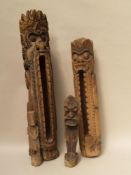 Two Wooden ''Kulkuls'' - Bali/Indonesia,traditional percussion instruments that plays a