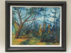 Dan, Therese 1913-1976 - In the forest, oil / canvas, signed and dated 1965, approx 40x50cm, Framing