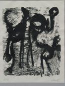 Martin, Crista (* 1941, lives in Königstein) - Abstract Shapes, lithograph, signed below and num.2 /