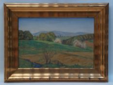 Unknown early 20th century. - Spring Landscape, Oil / panel, signed lower right illegibly, approx