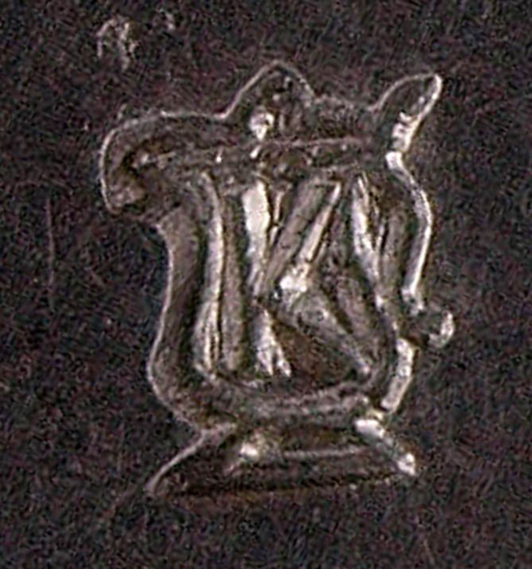 Stitze, dat. 1785 Konischer Korpus mit Ohrenhenkel und gedrücktem Ausguss. Passiger Haubendeckel mit - Bild 3 aus 3
