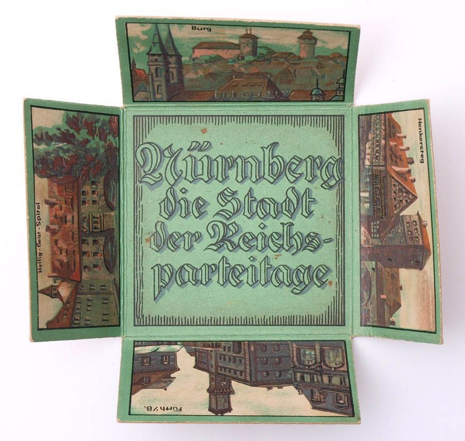 Ludwigsbahn, Karl Bub, 1935 Blech, farbig lithographiert. Uhrwerkantrieb (intakt). Durchm.7cm. Im - Bild 4 aus 4