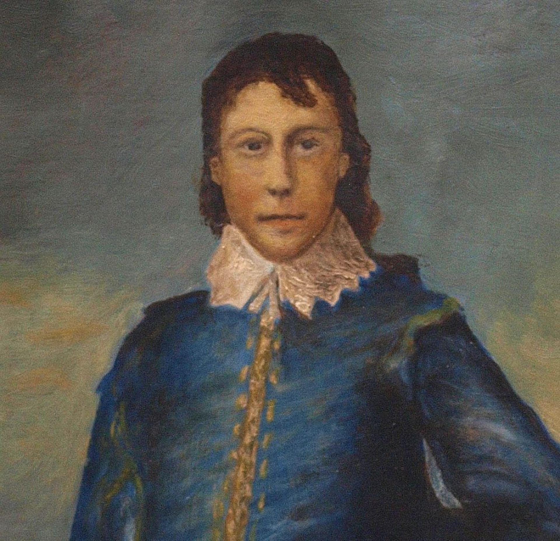 Gainsborough, Thomas (Kopie nach) Kopie nach dem Gemälde "The blue boy". Öl/Lwd., rechts unten - Bild 2 aus 3