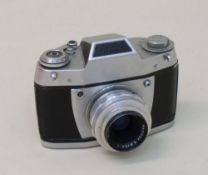 Exa II a  Kamerawerk Ihagee Dresden, Kleinbild-Spiegelreflexkamera, Ojektiv Meritar 2,5 - 59mm