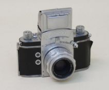 Exa  Kamerawerk Ihagee Dresden, 1950er Jahre, Kleinbild-Spiegelreflexkamera, Objektiv Carl Zeiss