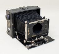 Atelierkamera  Kamerawerk Ihagee Dresden, um 1920, 9x12 Großformat-Plattenkamera (nur Gehäuse)