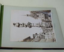 Fotoalbum Städteansichten  um 1900, mit großformatigen Albuminabzügen, Aufnahmen von Straßburg,