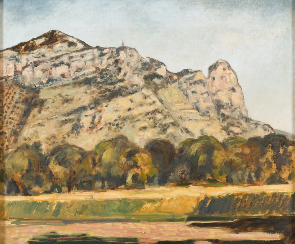 COSTANTINO BALDINO (Rome 1946) Monte Leano Terracina, 1986 Oil on canvas, cm. 50 x 64 Sign and date