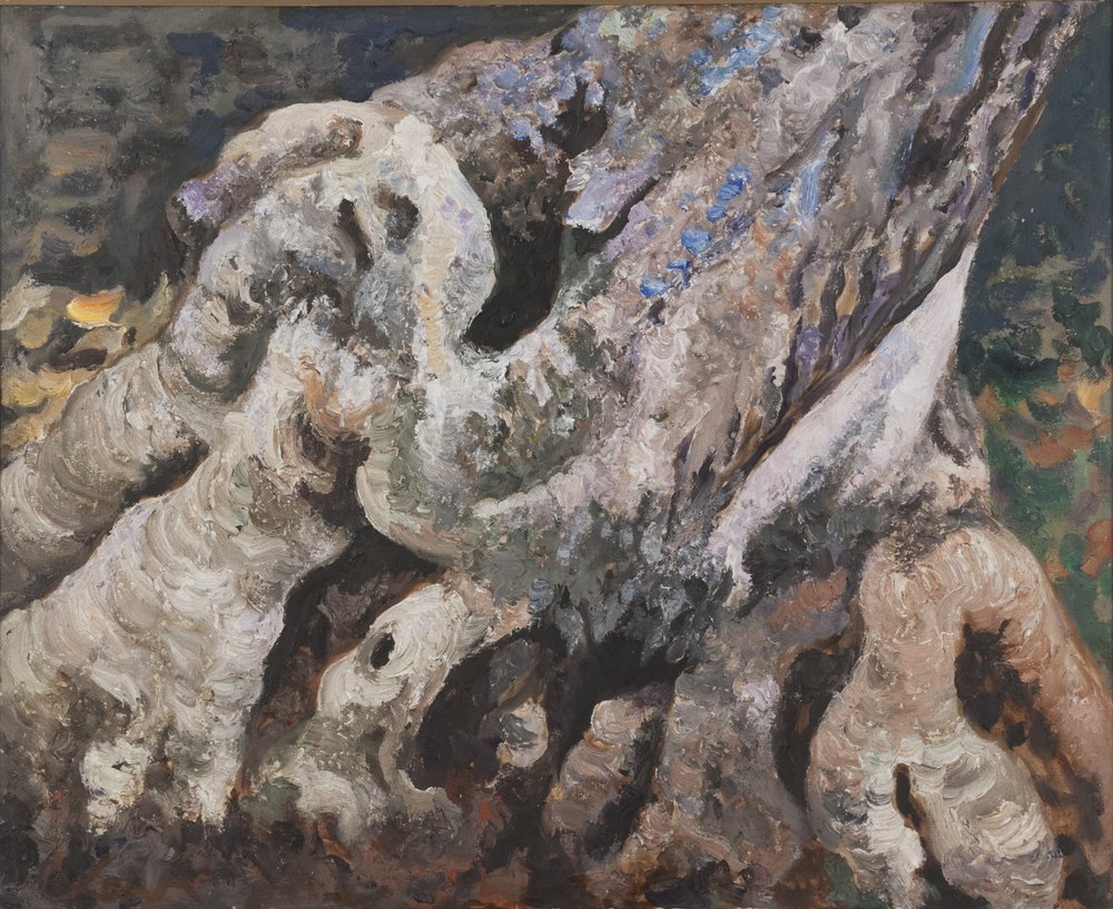 CARLO LEVI  (Turin 1902- Rome 1975)  At `` `5  Material Oil on canvas, cm. 80 x 100  Signature on