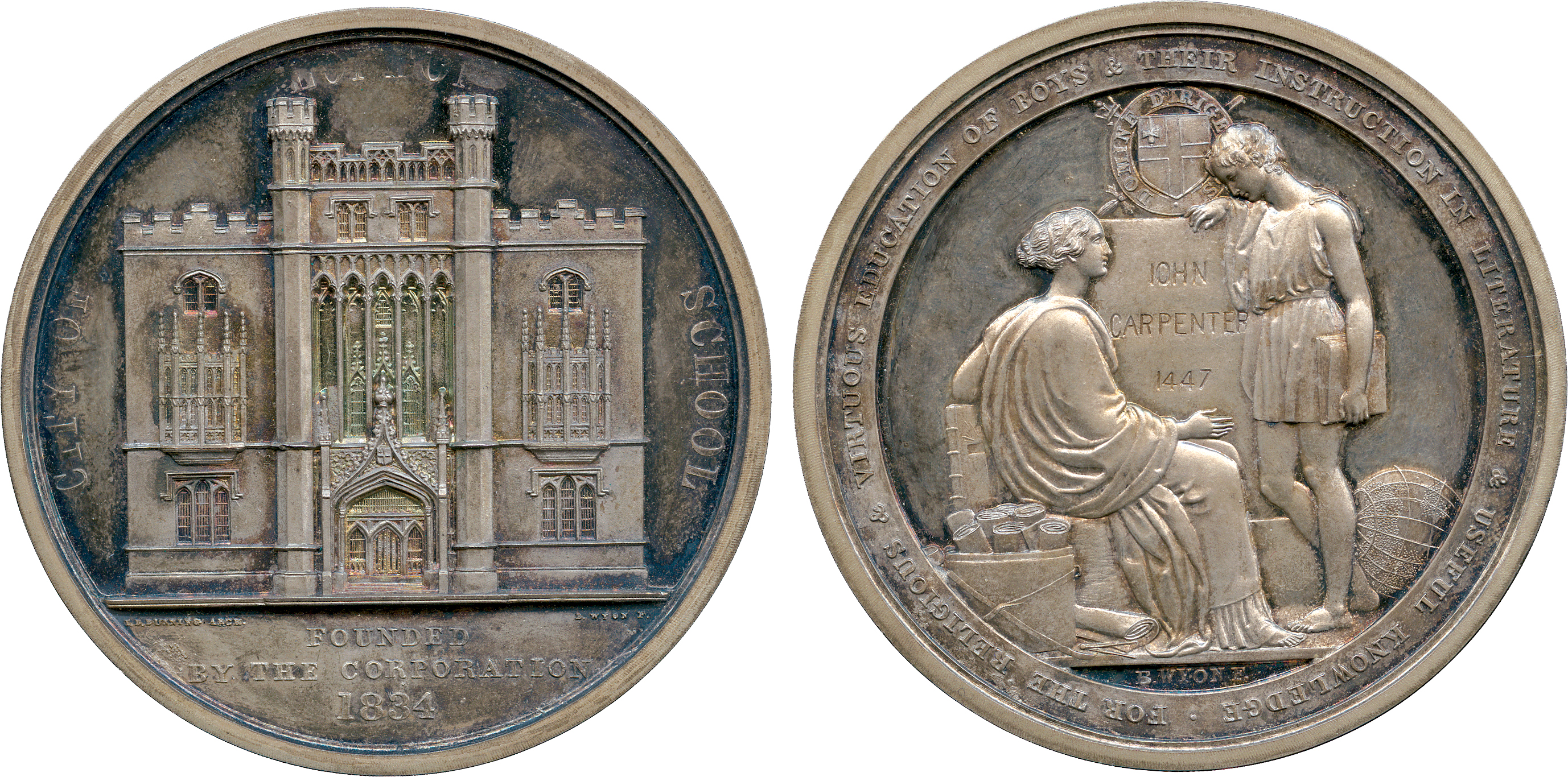 COMMEMORATIVE MEDALS, BRITISH MEDALS, Corporation of London Medals, Foundation of the City of London