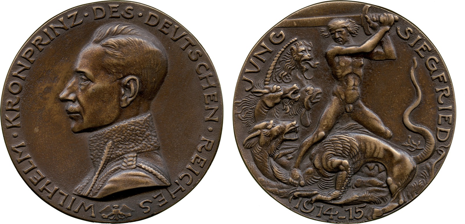 COMMEMORATIVE MEDALS, WORLD MEDALS, Medals of the Axis, Germany, Crown Prince Wilhelm (1882-1951),