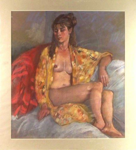 KEN SYMONDS.
Portrait of Valerie. Pastel. Unsigned.
53 x 48cm. Unframed.