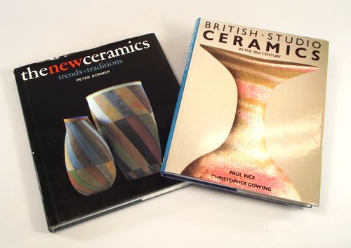 STUDIO POTTERY BOOKS.
'British Studio Ceramics' by Paul Rice & 'The New Ceramics' by Peter Dormer.