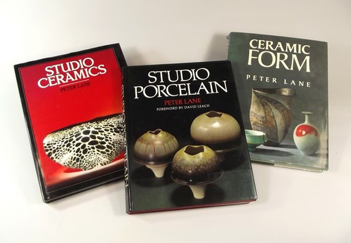 STUDIO POTTERY BOOKS.
'Ceramic Form, 'Studio Ceramics' & 'Ceramic Form' all by Peter Lane.