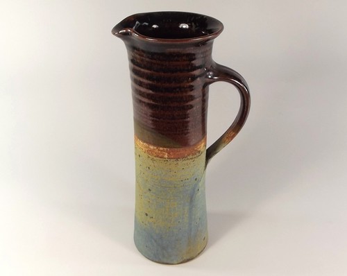 BRYAN NEWMAN.
A Bryan Newman, Aller Pottery jug. Pottery mark. Height 34cm.