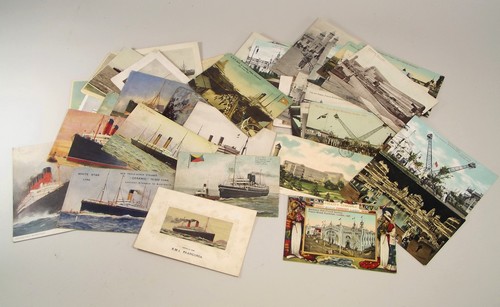 POSTCARDS.
A quantity of shipping & early 20th century exhibitions subject postcards. Detailed