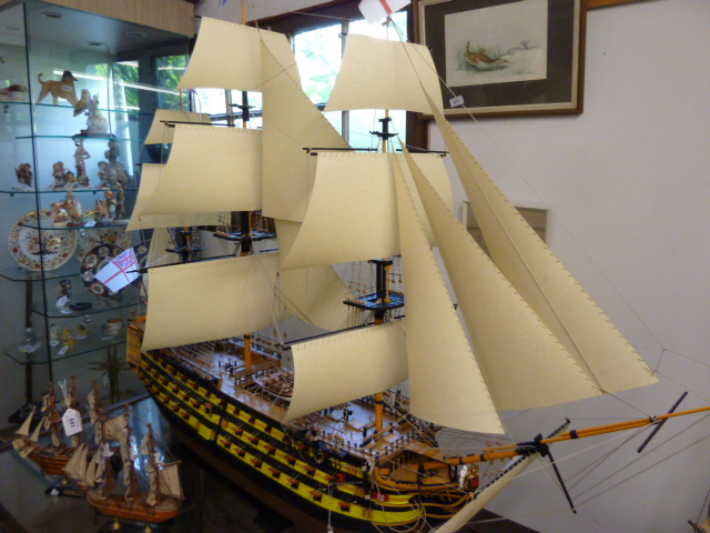 A 1.78 SCALE MODEL OF HMS VICTORY 55`` X 39`` APPROX