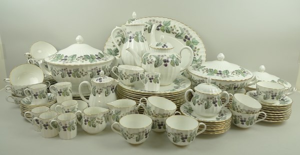 A Royal Worcester porcelain part dinner, tea and coffee service decorated in the 'Lavinia' - Image 2 of 2