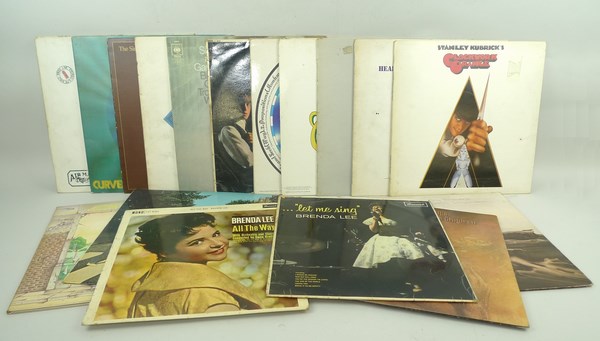 A collection of 1960's and 1970's LP's including 'A Question of Balance' by the Moody Blues, seven