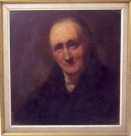 After Sir Henry Raeburn: half length portrait of Dr Alex Adam 1741-1809, Rector of the Royal High