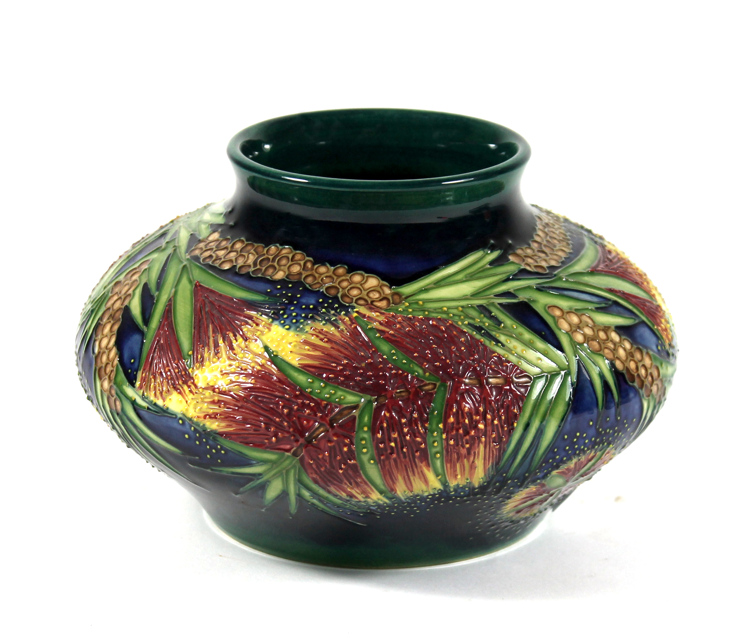 A Moorcroft vase of squat ovoid form, 'Malahide' pattern for James Macintyre, LTD edition 37/200,