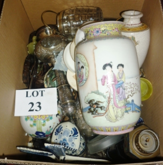 A large box of assorted bric-a-brac etc est:£40-£60 (A4)