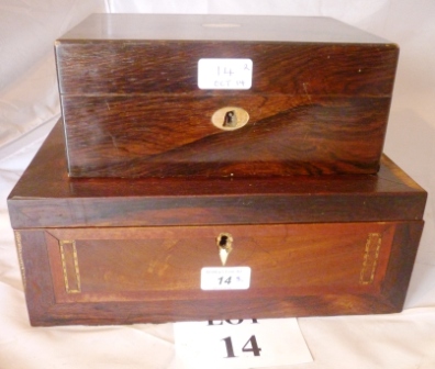 Two 19c boxes for restoration est: £25-£45 (A3)