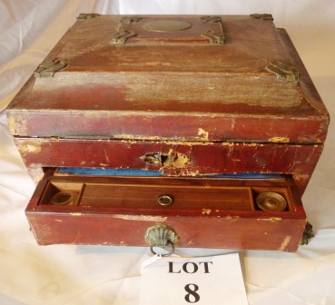 A 19c ladies work box for restoration est: £40-£60 (A2)