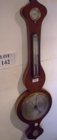 A 19c mahogany barometer est: £60-£90 (C)