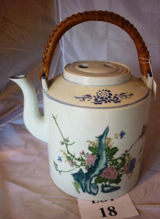 A large ceramic china kettle est: £30-£50 (A1)