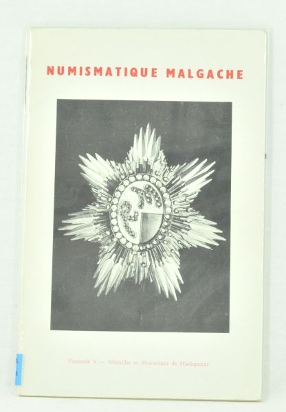 Phaleristic  Numismatique Malagache. Médailles et décorations de Madagascar.  Nice.  Condition: II