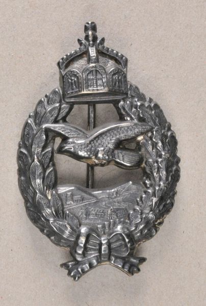 Collector Copies  German empire: airforce commemorative badge.  Hollow, open crown, on needle.