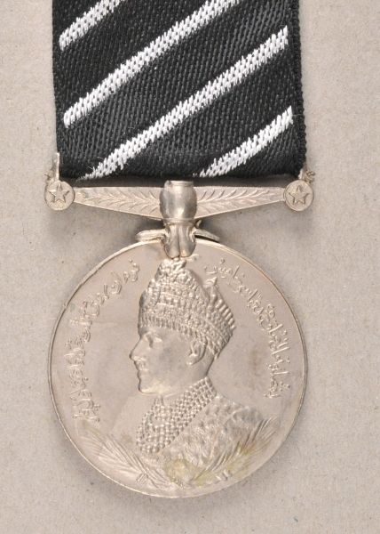 India  Principality Bahawalpur, medal for jubilee 1931.  Silver, on ribbon.  Condition: I-II