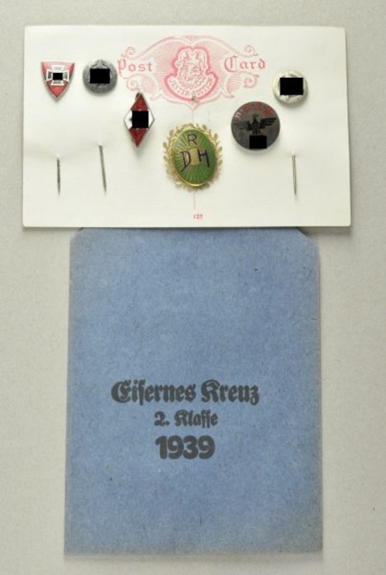 Germany (1933-1945)  Lot of 6 Badges.  Various, mostly enamelled, comes with EK2 packet.  Condition: