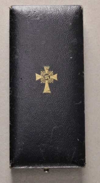 Germany (1933-1945)  Cross of Honour of the German Mother, gold, in a case.  Gilded, partly