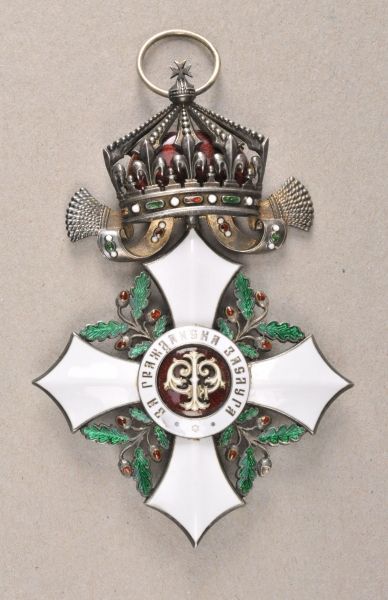 Bulgaria  Civil order of merit, 2nd model, grand cross bijou.  Silver gilded, partly enameled,